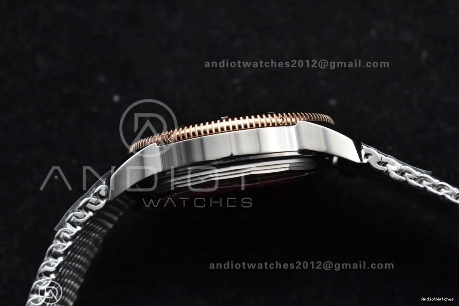 on Bezel A and RG Mesh WaterResistant Dial SuperOcean 1172 Blue BLSF Bezel Bracelet Blue Ceramic 42mm SS II Heritage 0516